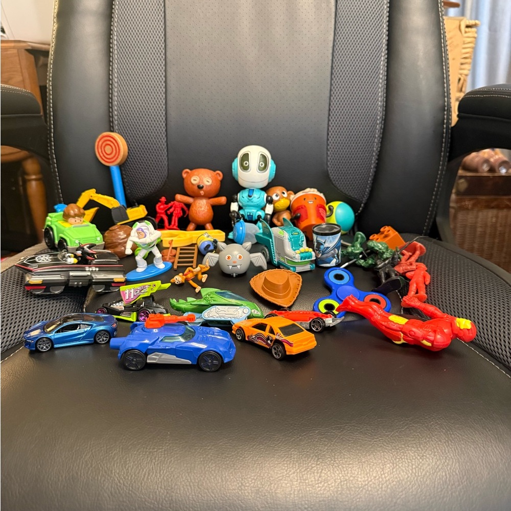 Toy Clean Out Assorted Kids Toy Set Hot wheels, Toy Story, Fidget and more.